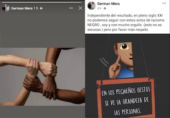 German Mera denuncia actos racistas