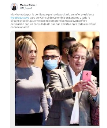 Marisol Rojas, exasesora de comunicaciones de la campaña de Gustavo Petro, fue nombrada cónsul en Londres