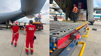 Peru envia ajuda humanitária à Venezuela: Força Aérea transfere 14,5 toneladas de suprimentos para Caracas