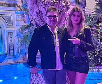 Rydz junto a Martita Fort