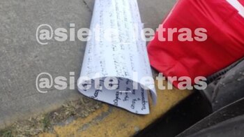 Los restos humanos estaban acompañados