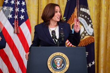 La vicepresidenta estadounidense, Kamala Harris.