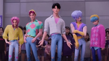 Cómo se verían los Saja Boys y las Guerreras K-pop con ‘look’ latino, según la IA