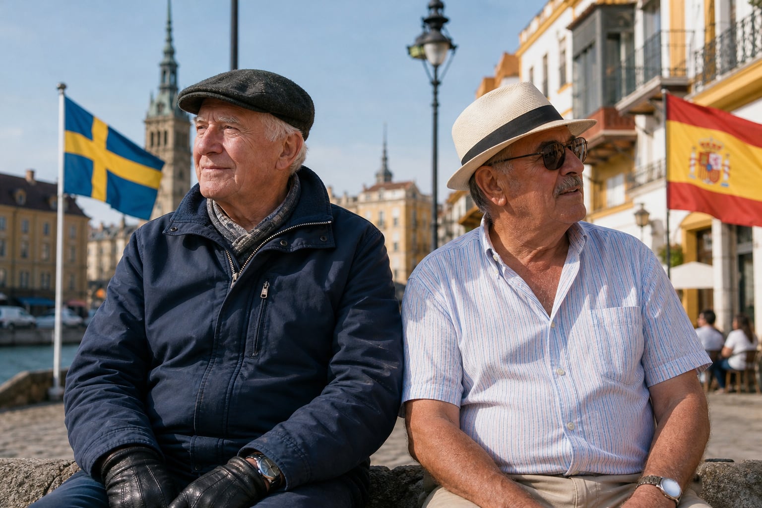 Quién vive mejor al jubilarse: un español con pensión pública o un sueco con un sistema que combina prestaciones del Estado, ahorro individual y de empresa