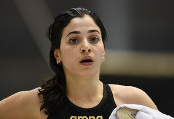 Yusra Mardini durante la clasificación