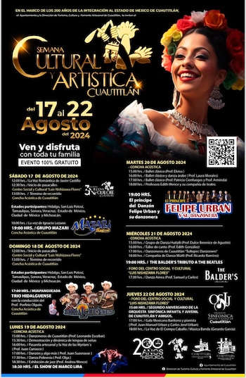 Semana cultural en Cuautitlán traerá