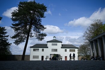 Una vista general muestra la entrada del Memorial y Museo de Sachsenhausen, el antiguo campo de concentración nazi en Oranienburg, Alemania (REUTERS/Annegret Hilse)