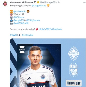 León vs Vancouver, fecha 1