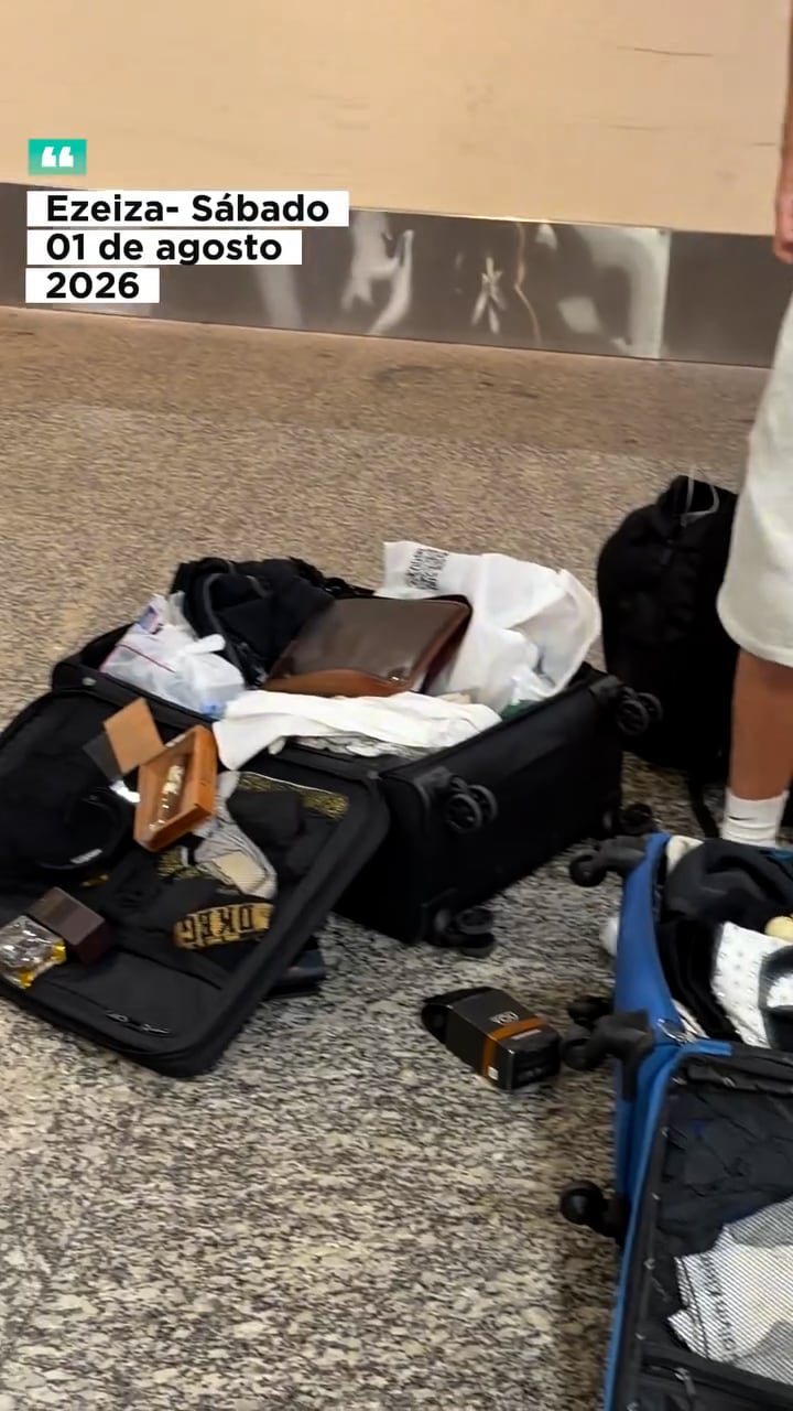 Al menos 10 pasajeros encontraron sus valijas abiertas y con faltantes.