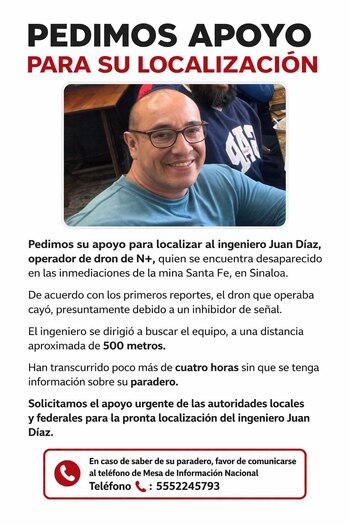 desaparece operador de dron de Nmás en Sinaloa
