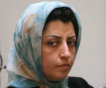 Narges Mohammadi fue arrestada junto