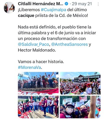 La secretaria de Mujeres fue