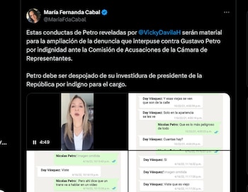 María Fernanda Cabal cuestionó severamente