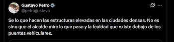 Gustavo Petro afirmó que conoce