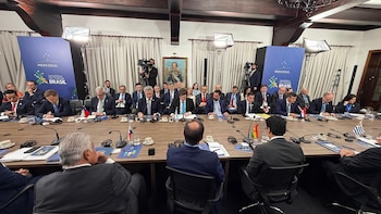 Durante la cumbre de este