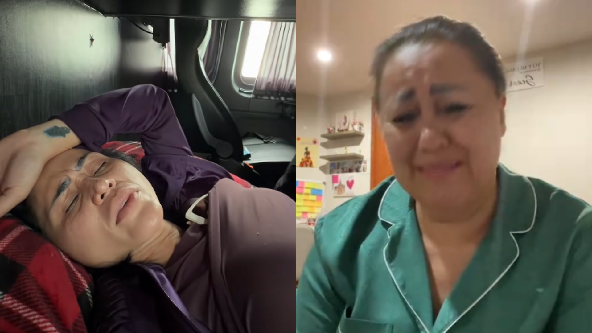 Gomita subió al escenario con un fuerte dolor, motivo por el que su madre rompió en llanto luego de ver el esfuerzo de su hija. (Captura de pantalla )
