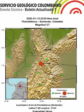 El temblor se presentó en