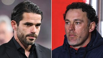 Fernando Gago y Gabriel Milito,