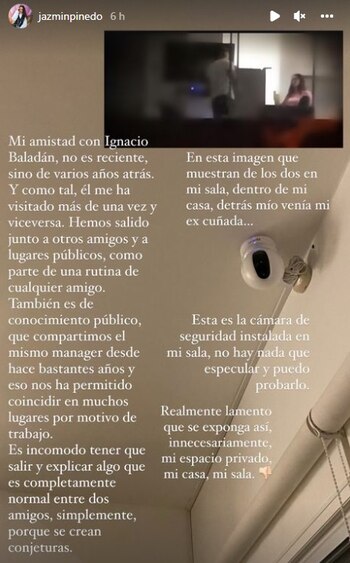 Jazmín Pinedoestalla contra Amor y