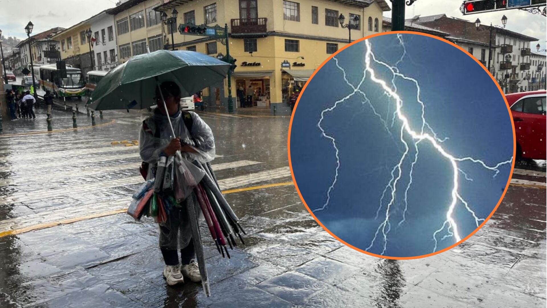 La Sierra del Perú enfrenta simultáneamente lluvias, incremento de viento y aumento de temperatura diurna desde el 8 de abril, según el Senamhi. (Andina)