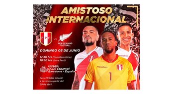 Perú vs Nueva Zelanda: FPF