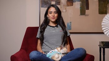 La joven externó su apoyo