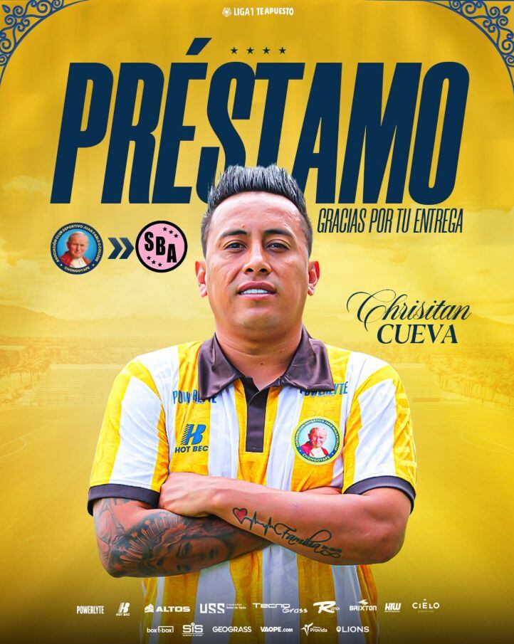 Christian Cueva iniciará una nueva etapa en el Callao tras concretarse su salida de Juan Pablo II. El mediocampista cambia de camiseta con la mira puesta en el Clausura 2026. (Juan Pablo II)