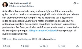Christopher Landau, subsecretario de Estado,