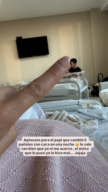 Elogios del papá, Facu Miguelena, por cambiar seis veces los pañales en una noche