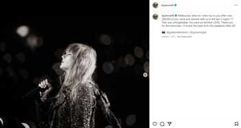Taylor Swift agradeció a los