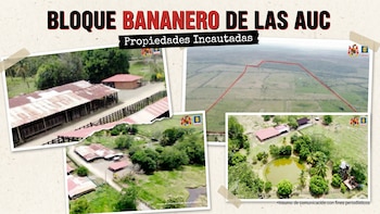 Fiscalía aplicó extinción de dominio a 19 bienes del bloque bananero de las AUC en el Urabá antioqueño: servían de centro logístico para paramilitares