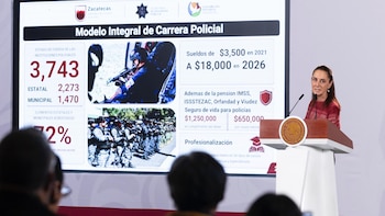 Policías estatales deben tener buenos salarios para mejorar seguridad, dice Sheinbaum: “No puede recaer todo en la Guardia Nacional”