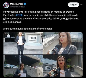 La legisladora habló con los