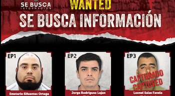 La campaña "Se Busca Información" comenzó con una selección de 10 objetivos prioritarios y contempla la difusión de sus fotografías en Ciudad Juárez y El Paso para facilitar su identificación. (Crédito: CBP)