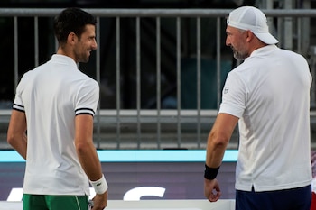Djokovic e Ivanisevic en una