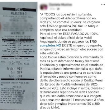 La señalada asegura que todo fue un malentendido y pide frenar ataques.