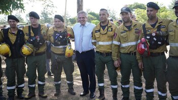 El presidente Alberto Fernández visitó