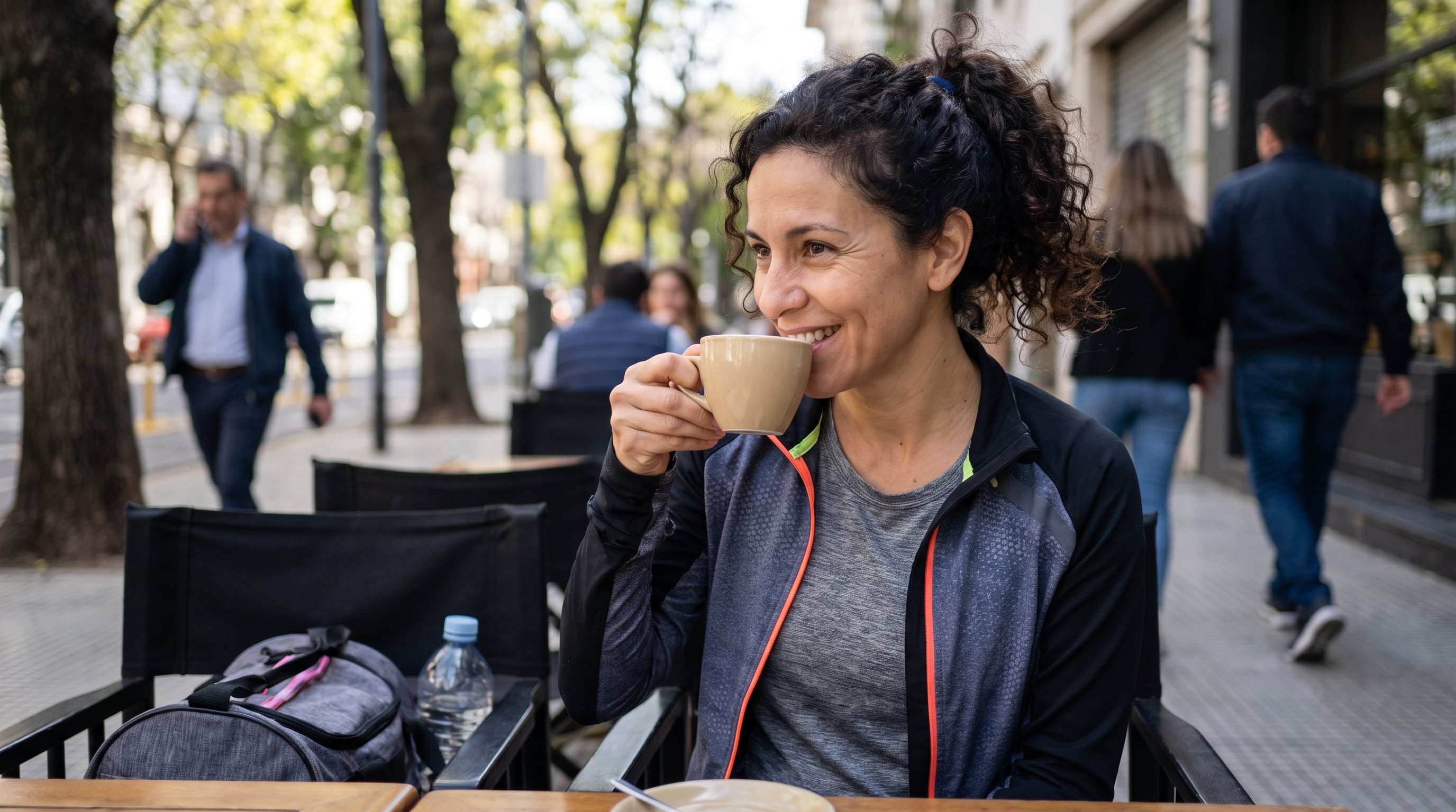 Un estudio de la Universidad de Tsukuba asoció el consumo de cafeína antes del ejercicio con un incremento de hasta el 2,4% en la potencia media durante sprints en bicicleta (Imagen Ilustrativa Infobae)