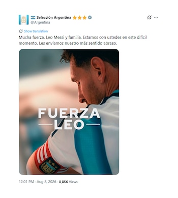 tuit afa murio jorge messi