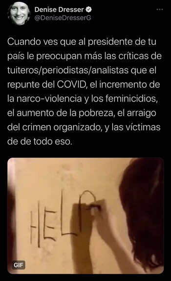 La politóloga indicó que al