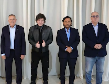 Javier Milei, reunido con los