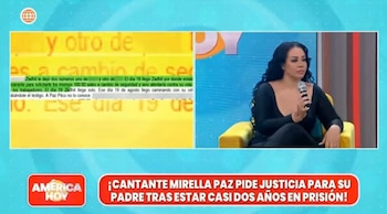 La cantante asegura que existen pruebas que demostrarían su inocencia. Captura: América Hoy.