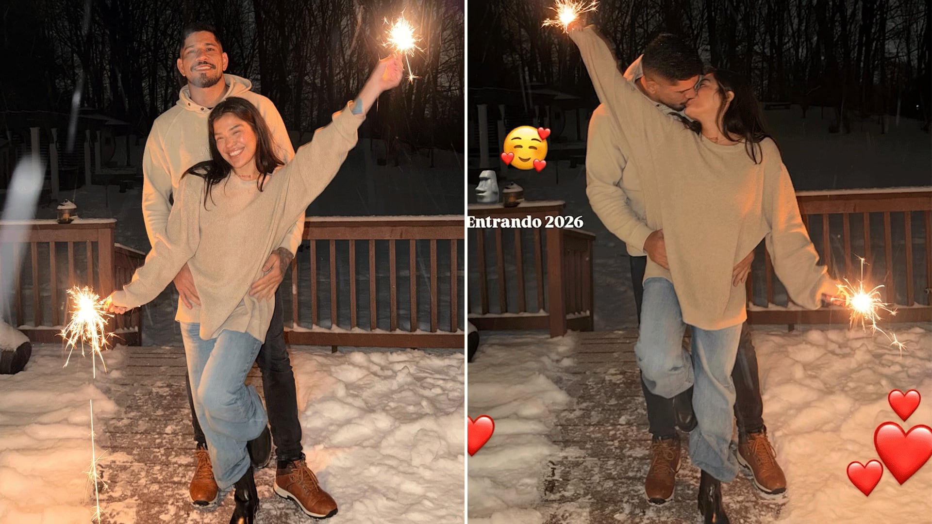 La sorprendente historia de amor entre dos estrellas de la UFC: el apasionado beso que confirmó la relación