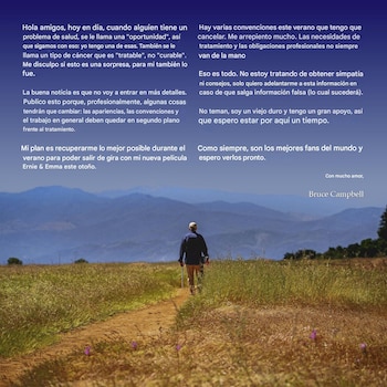 Mensagem de Bruce Campbell em