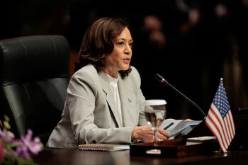 La vicepresidenta estadounidense, Kamala Harris,