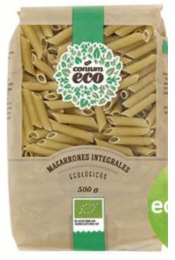 MACARRONES INTEGRALES ECOLÓGICOS. CONSUM ECO