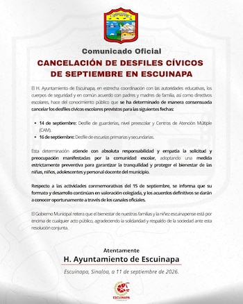 Comunicado Oficial.