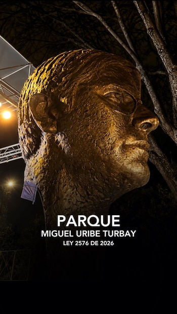 La ley facultó a la Alcaldía Mayor y al Concejo de Bogotá para rebautizar el parque 'El Golfito' con el nombre del senador Miguel Uribe Turbay - crédito @ccongresocol_/Instagram