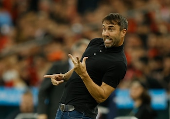 El DT se marchó enfrentado