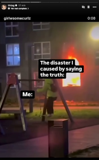 La modelo se despidió de